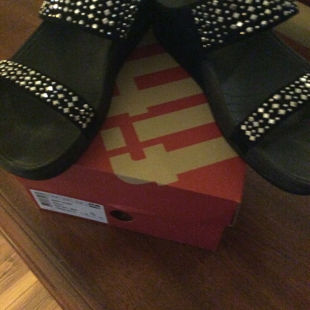 Novy Slide Black Fit Flop US size 08, EUR size 39